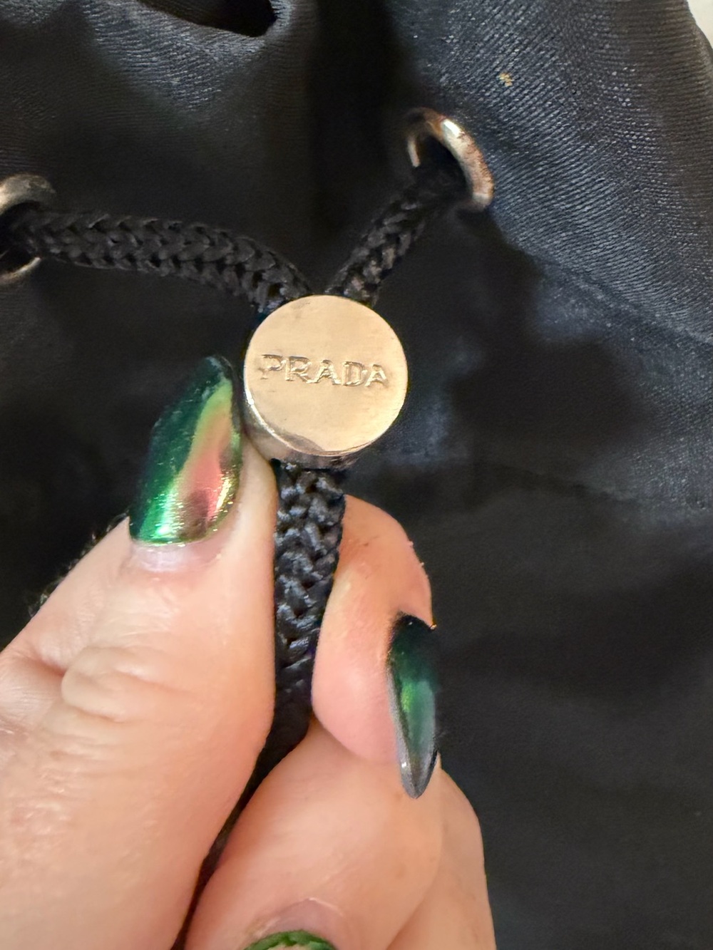 Prada Black Drawstring Backpack - Picture 3 of 8